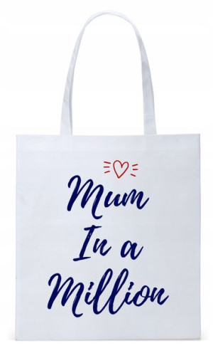 Dla Mamy Mamusi Prezent Torba Eco Biała Shopper
