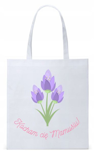 Dla Mamy Mamusi Prezent Torba Eco Biała Shopper