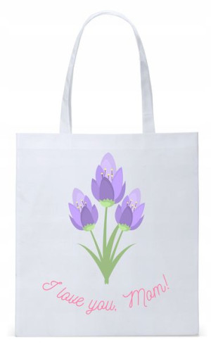 Dla Mamy Mamusi Prezent Torba Eco Biała Shopper