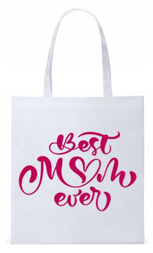 Dla Mamy Mamusi Prezent Torba Eco Biała Shopper
