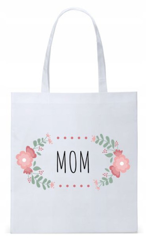 Dla Mamy Mamusi Prezent Torba Eco Biała Shopper