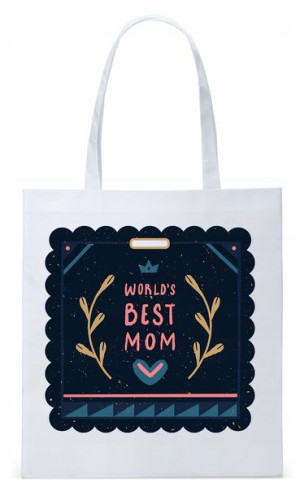 Dla Mamy Mamusi Prezent Torba Eco Biała Shopper