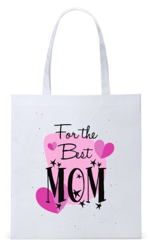 Dla Mamy Mamusi Prezent Torba Eco Biała Shopper