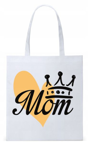 Dla Mamy Mamusi Prezent Torba Eco Biała Shopper