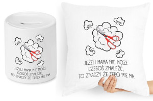 Dla Mamy Zestaw Poduszka + Skarbonka Prezent