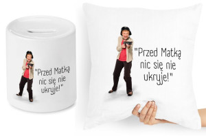 Dla Mamy Zestaw Poduszka + Skarbonka Prezent