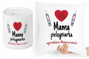 Dla Mamy Zestaw Poduszka + Skarbonka Prezent
