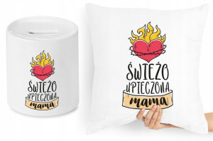 Dla Mamy Zestaw Poduszka + Skarbonka Prezent
