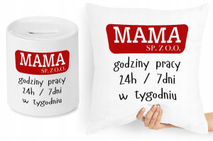 Dla Mamy Zestaw Poduszka + Skarbonka Prezent