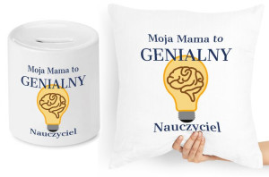 Dla Mamy Zestaw Poduszka + Skarbonka Prezent