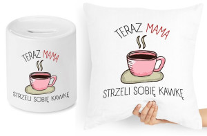 Dla Mamy Zestaw Poduszka + Skarbonka Prezent
