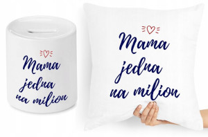 Dla Mamy Zestaw Poduszka + Skarbonka Prezent