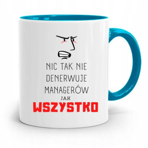 Dla Managera Menadżera Kubek Błękitny Prezent
