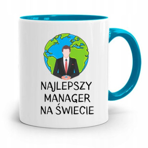 Dla Managera Menadżera Kubek Błękitny Prezent