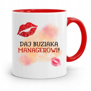 Dla Managera Menadżera Kubek Czerwony Prezent