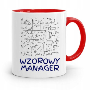 Dla Managera Menadżera Kubek Czerwony Prezent