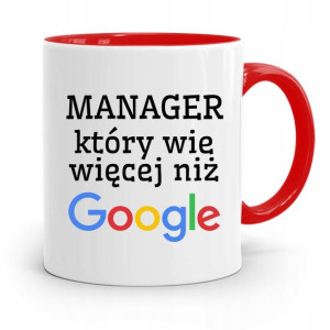 Dla Managera Menadżera Kubek Czerwony Prezent
