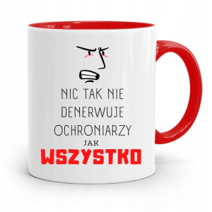 Dla Ochroniarza Stróża Kubek Czerwony Na Prezent