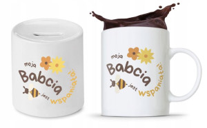Zestaw Dla Babci Dzień Babci Kubek + Skarbonka