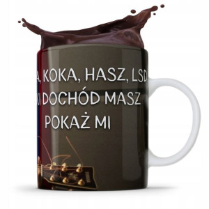 Kubek Politycy Morawiecki Gitara Pis Hera Koka Has