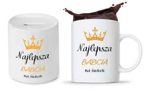 Zestaw Dla Babci Dzień Babci Kubek + Skarbonka