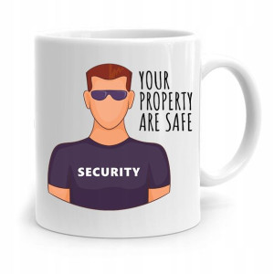 Dla Ochroniarza Stróża Kubek Your Are Safe
