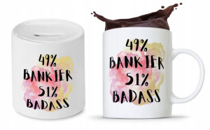 Zestaw Dla Bankiera Kubek + Skarbonka Prezent