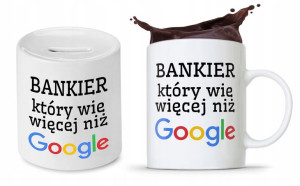 Zestaw Dla Bankiera Kubek + Skarbonka Prezent