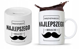 Zestaw Dla Brata Na Prezent Kubek + Skarbonka