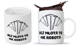 Zestaw Dla Budowlańca Fachowca Kubek + Skarbonka