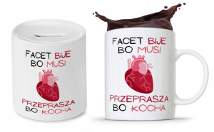 Zestaw Dla Chłopaka Męża Prezent Kubek + Skarbonka