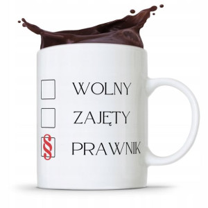 Kubek Prawnika Mecenasa Wolny Zajęty Prawnik