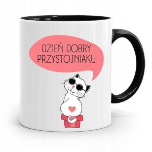 Kubek Prezent Czarny Dla Chłopaka Dzień Dobry
