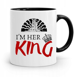 Kubek Prezent Czarny Dla Chłopaka I'm Her King