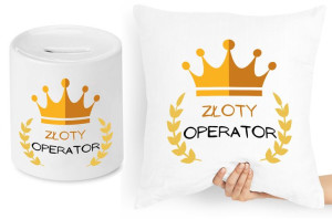 Dla Operatora Zestaw Poduszka + Skarbonka