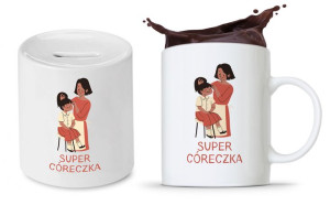 Zestaw Dla Córki Prezent Kubek + Skarbonka