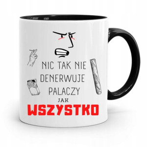 Dla Palaczy Jaraczy 420 Cbd Kubek Czarny Prezent