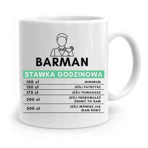 Kubek Prezent Dla Barmana Stawka Godzinowa