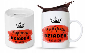 Zestaw Dla Dziadka Dzień Dziadka Kubek + Skarbonka