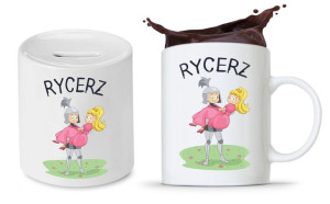 Zestaw Dla Dzieci Syna Córki Kubek + Skarbonka