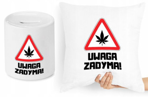 Dla Palaczy Zestaw Poduszka + Skarbonka Prezent