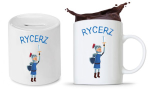 Zestaw Dla Dzieci Syna Córki Kubek + Skarbonka
