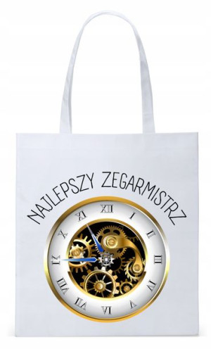 Dla Zegarmistrza Prezent Torba Eco Biała Shopper