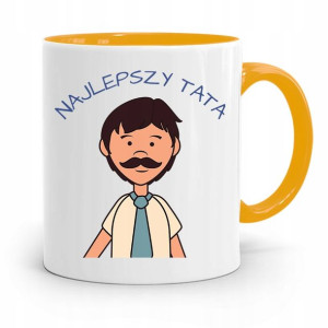 Kubek Żółty Dzień Ojca Dla Taty Najlepszy Tata