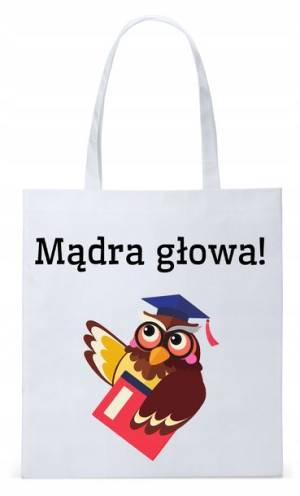 Dzień Nauczyciela Prezent Torba Eco Biała Shopper