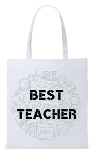 Dzień Nauczyciela Prezent Torba Eco Biała Shopper