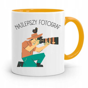 Kubek Żółty Fotografa Najlepszy Fotograf Prezent
