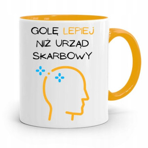 Kubek Żółty Fryzjera Gole Lepiej Niż Urząd Prezent