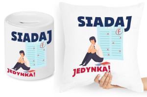 Dzień Nauczyciela Zestaw Poduszka + Skarbonka