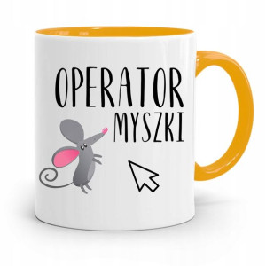 Kubek Żółty Informatyka Programisty Operator